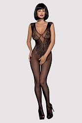 Čierne bodystockings N112