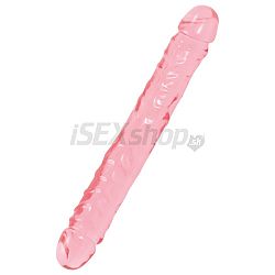 Doc.Johnson Crystal Jellies Jr. Double Dong ružový