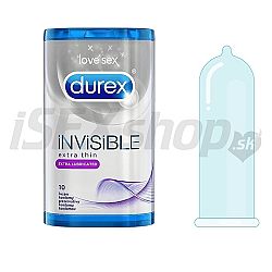Durex Invisible Extra Lubricated 10ks