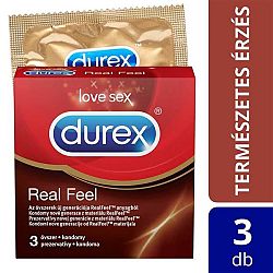 Durex Real Feel - bezlatexové kondómy (3 ks)