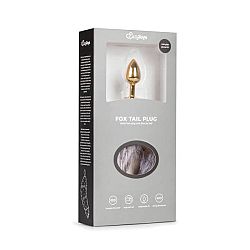 Easytoys Fox NO5 - Metal Anal Dildo Fox (Gold-Silver)