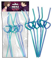Heart shaped Straws - slamky v tvare srdca (6ks)