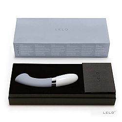 LELO Gigi 2 – vibrátor na bod G ( šedo-modrá farba)