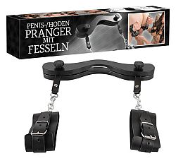 PenisTesticle Pillory with Handcuffs