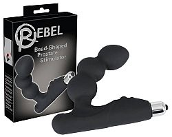 Rebel Bead-shaped - vibrátor na prostatu (čierny)