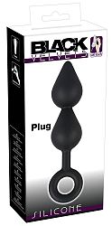 Black Velvet - double dummy with dildo ring (black)