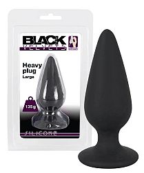 Black Velvet Heavy - 135g Anale Dildo (Black)