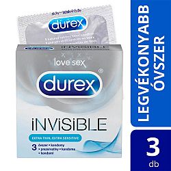 Durex Invisible - extra senzitívne kondómy (3ks)