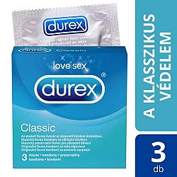 Durex klasické kondómy (3 ks)