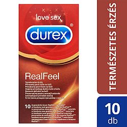 Durex Real Feel - bezlatexové kondómy (10 ks)