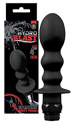 Hydro Blast - vlnitá silikónová sprchovacia hlavica (čierna)
