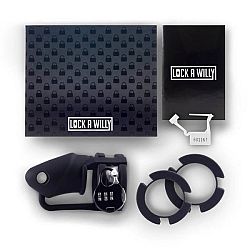 LOCK A WILLY - silikónová klietka na penis (čierna)