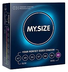 MY SIZE kondómy - 69 mm (3 ks)