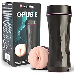 Mystim Opus E Vagina - Electro Pussy Masturbator (Natural-Black)
