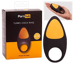 Pornhub Turbo Cock - krúžok na penis (oranžovo-čierny)