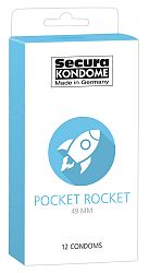 Secura Pocket Rocket - kondómy s priemerom 49mm (12ks)