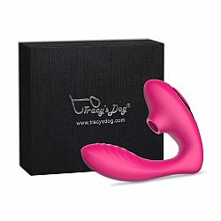 Tracys Dog - vodotesný vibrátor na bod G a stimulátor klitorisu (pink)