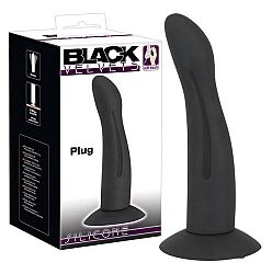 You2Toys Black Velvets Plug - análne dildo s prísavkou (čierne)