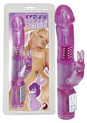 You2Toys Crazy Rabbit - gelový vibrátor s ramenom na klitoris (22 cm)