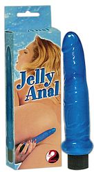 You2Toys Jelly Anal - realistický vibrátor modrý (17,5 cm)