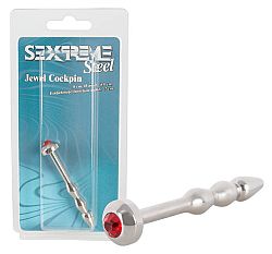 You2Toys Sextreme Steel Jewel Cockpin - kovový kolík na močovú trubicu (0,5-0,9cm)
